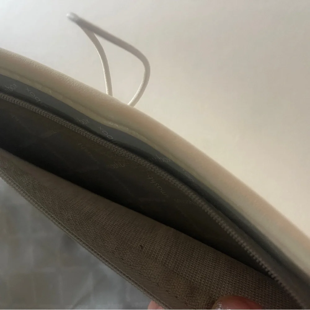 Smashbox white makeup brushes foldover bag travel pouch